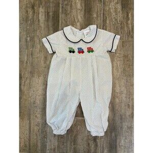 Polka Dot Kids One Piece with Train Design